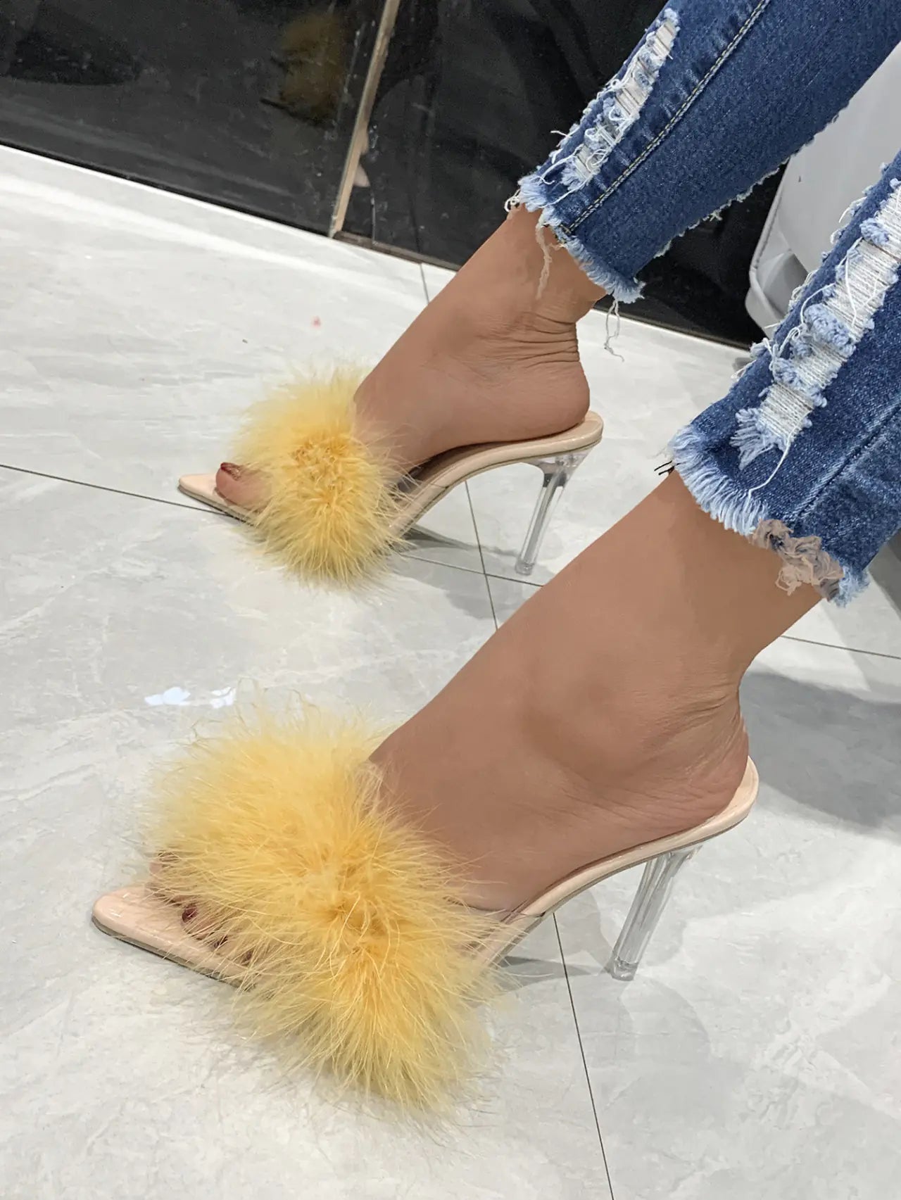 Sandalias Stiletto de Punta Puntiaguda para Mujer